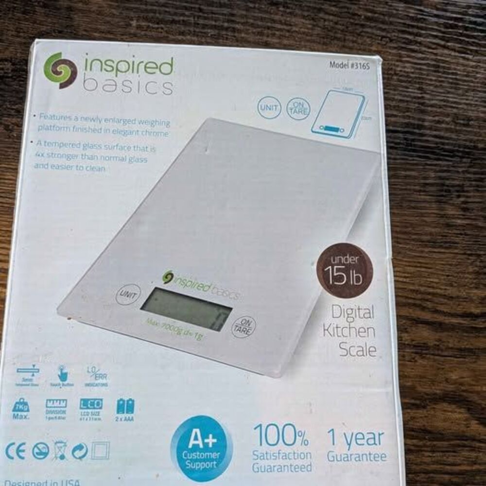 Inspired Basics Digital Kitchen Scale - Picture 5 of 8